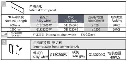 รางลิ้นชัก MINI box - BL Slim Glass Tandem (3)